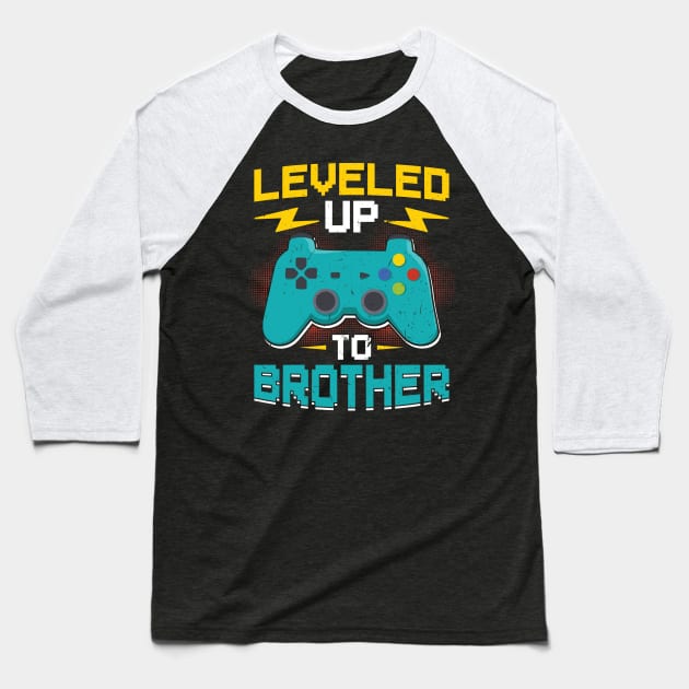 Leveld Up To Brother 2022 Soon Brother Baseball T-Shirt by Peco-Designs